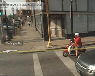 In February 2009 a couple of friends noticed me on Google's Street View, this would've been prior to 2/1/2008. 