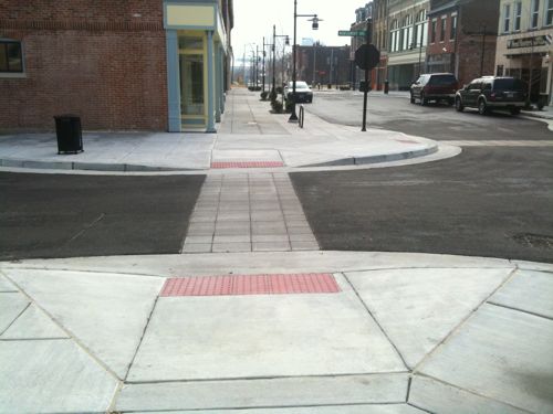 The new streetscape is friendly to both pedestrians &amp; motorists, need not be mutually exclusive 