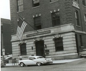 Vintage photo of the former offices of the St. Louis Board of Election Commissioners. From my collection