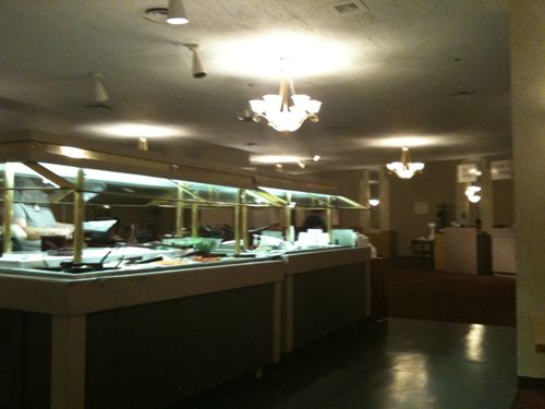 ABOVE: The lunch buffet at the 6th floor St. Louis Room