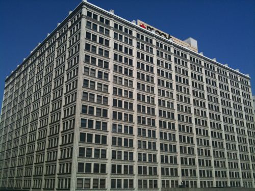 Railway Exchange building in 2011, before the consolidated Macy's closed. 