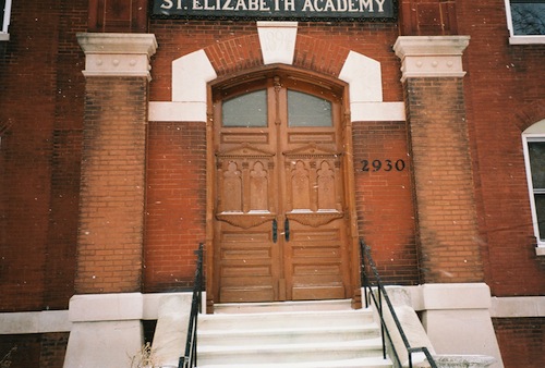 ABOVE: St. Elizabeth Academy original entry, photo by Rene Saller