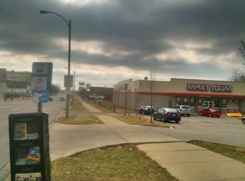 Family Dollar at 6000 Natural Bridge has no connection to public sidewalk. Click image to see my post. 