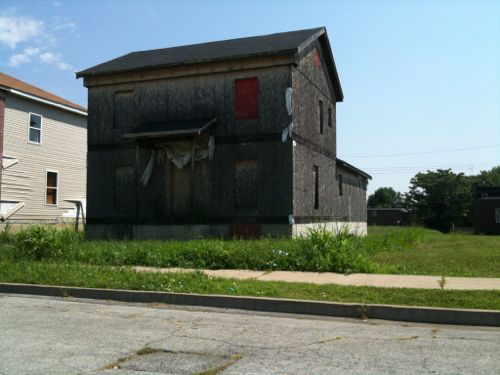 Unfinished house at 3912 N. 22nd, July 2011