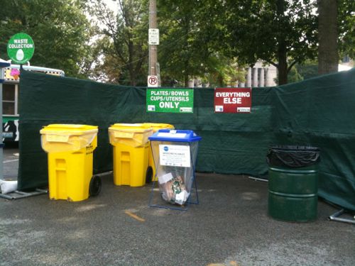 Recycling center at the 2010 Taste of St. Louis