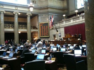 The floor of the Missouri House of Representatives, 2011