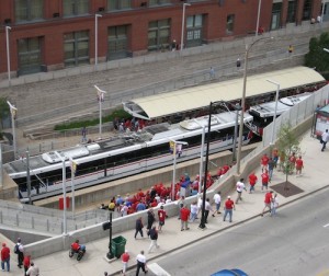 MetroLink at the Stadium Station 