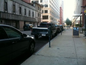 Metered parking on 10th Street