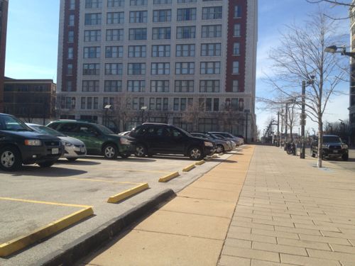 2012 Entire block of surface parking east of CPI's building shown in the background 