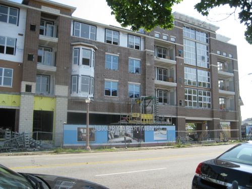 The apartments at 3949 Lindell are being rebuilt after the 2012 fire. This is an August 2008 photo 