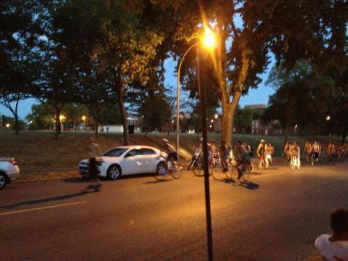 2012: World Naked Bike Ride St. Louis on Lemp Ave