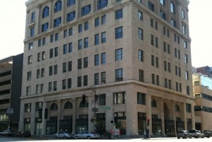 The St. Louis Board of Election Commissioners is on the first floor at 300 N. Tucker (@ Olive) 