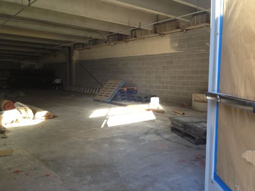 ABOVE: This time the space was nearly empty.