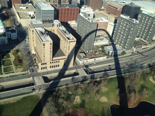 ABOVE: Looking northwest toward downtown 