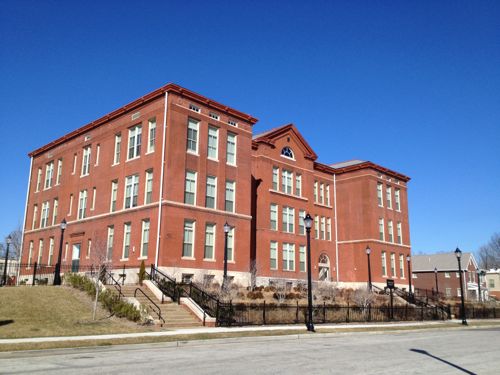 ABOVE: The old Arlington School is the centerpiece of the development 