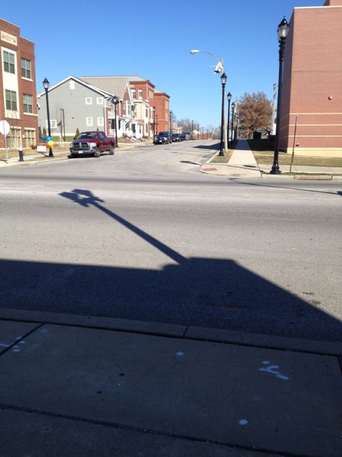 ABOVE: The actual street is missing places to safely cross.