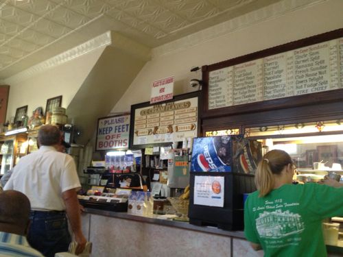 ABOVE: Interior of Crown Candy Kitchen