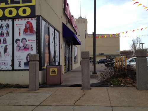 ABOVE: A new tenant is in the retail space at MLK & Kingshighway, but it wasn't even built with a connection to the public sidewalk just a few feet away