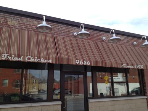 ABOVE: Across from the renovated buildings of Dick Gregory Place is a nice looking restaurant  