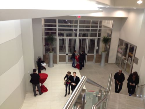 ABOVE: Looking back down at the lobby. 