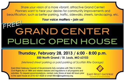 ABOVE: Conveniently Grand Center is hosting an open house on February 28th