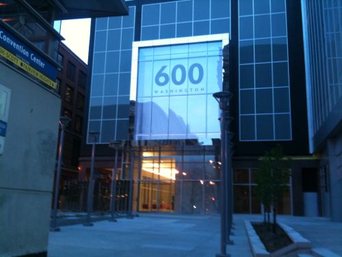 One City Centre got a new entrance and a new name reflecting the address change to 600 Washington