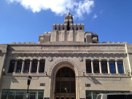 The former Carter Carburetor Company headquarters building is now the Grand Center Arts Academy.  