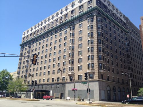 The Jefferson Arms remains vacant although different developers are trying to put together a deal to rehab the property.