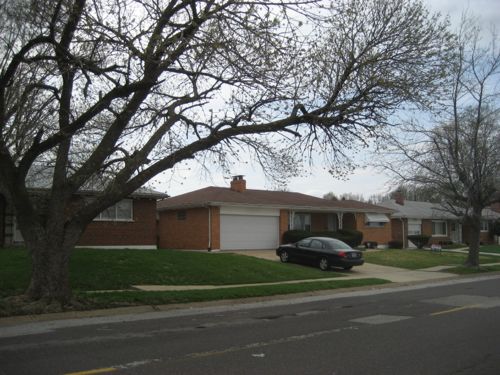 Homes facing the former mall remained tidy in 2007