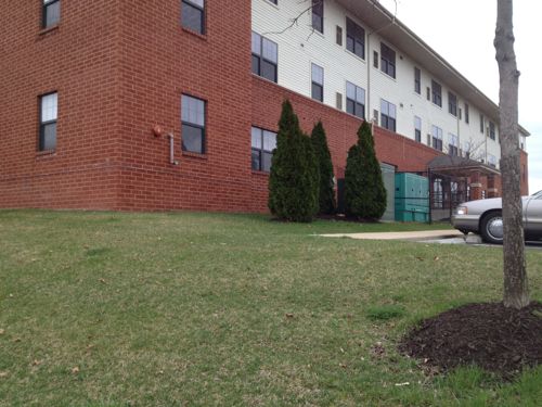 The River Roads Manor website brags about being near public transit, too bad residents can't get to it.