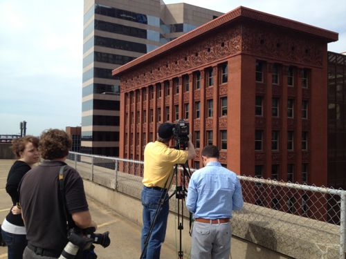 PBS film crew on May 8, 2012