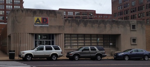 1625 Olive is privately owned and is occupied.  Built in 1948, it has an interesting facade. Retain the facade but build up?