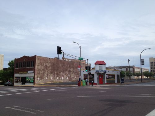 The corner burger joint dates to 1954, per city records. 