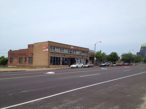 The remaining buildings on the south side of Olive, west of 20th, were built in 1926. This is within another proposed Northside Regeneration job center. 