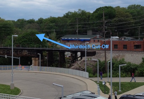 From the station platform I could see the direction I needed to go to reach the Shrewsbury City Hall.