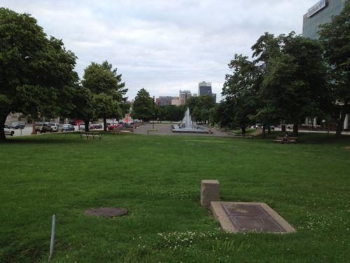 Aloe Plaza isn't always this clean, but it looked nice when we left 