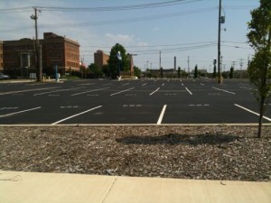 Parking lot in midtown