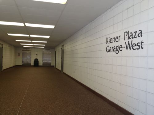 The two Kiener Plaza garages are awful. They should both be razed, replacing one with s garage using modern technology to fit more cars in s tight space. Click image to watch video of high tech parking.   