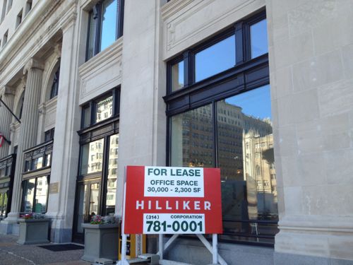 Between 1965-1999 the former St. Louis Post-Dispatch building was covered in a steel curtain wall system. Click image to view the nomination to the National Register of Historic Places.