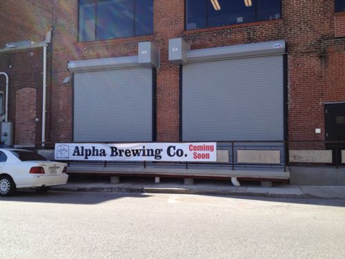Alpha Brewing Co doesn't look like much when closed.