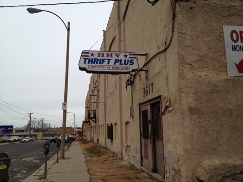 Closed thrift store HHV at 3617 Delmar