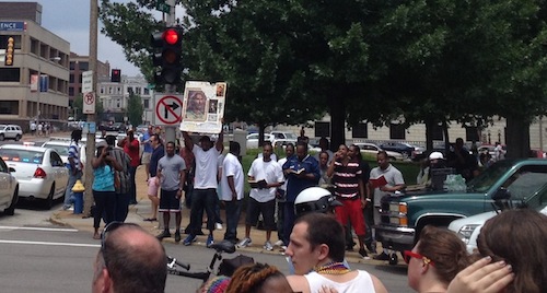 On Sunday a group protested PrideFest, quoting from their bibles