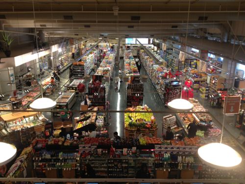 View of Culinaria from upstairs mezzanine 