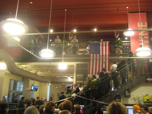 Schnucks family members cutting the ribbon on August 11, 2009