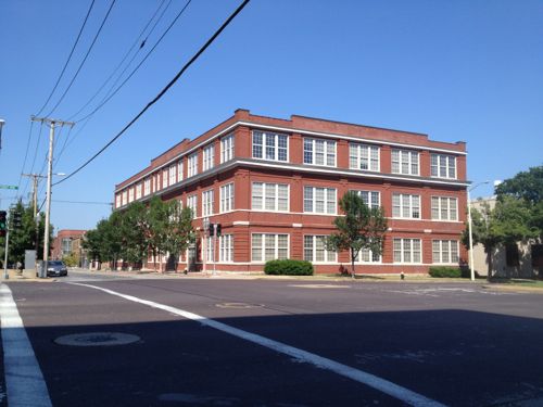 The 3-story warehouse from 1901 is now part of the Center for Emerging Technologies