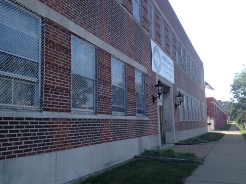 A 2-story Laclede Gas building