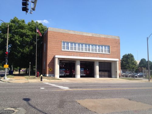 A 2-story firehouse at Vandeventer
