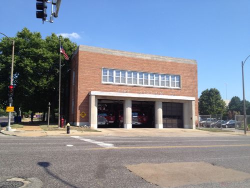 The firehouse is supposed to remain, will help "hold" the corner. But how will everything else relate to the street & sidewalk? 