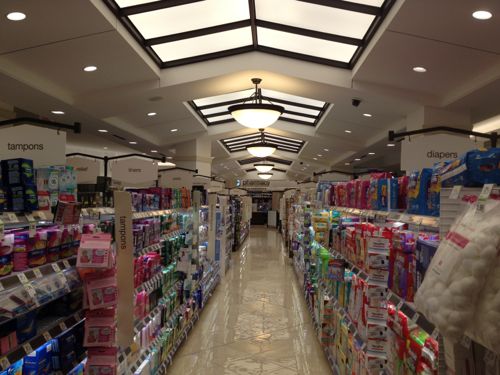 The basement level contains the pharmacy, over the counter medicines, and...