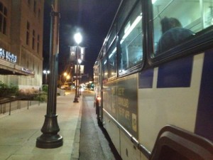 The #11 (Chippewa) MetroBus on 14th next to Peabody